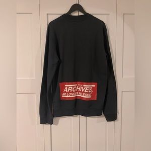 Raf Simons “No Longer Relevant” Archive Crewneck
